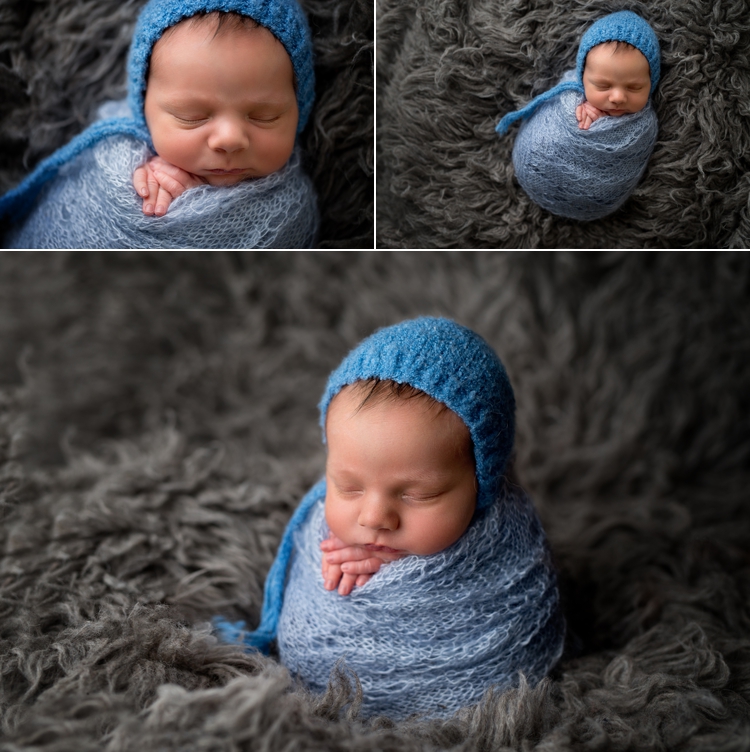 San Diego Newborn Photographer, Angela Beransky photography. Potato sack pose.