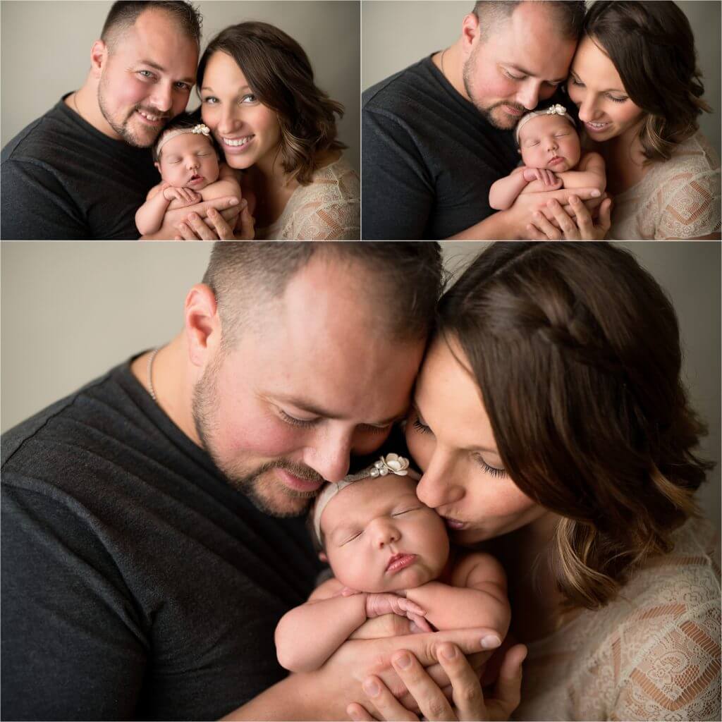 Angela Beransky Photography, San Diego newborn photographer, Newborn baby, Infant, baby photography, daddy and me image, dad hold newborn baby in his arms, family pictures with newborn baby, mom dad and baby