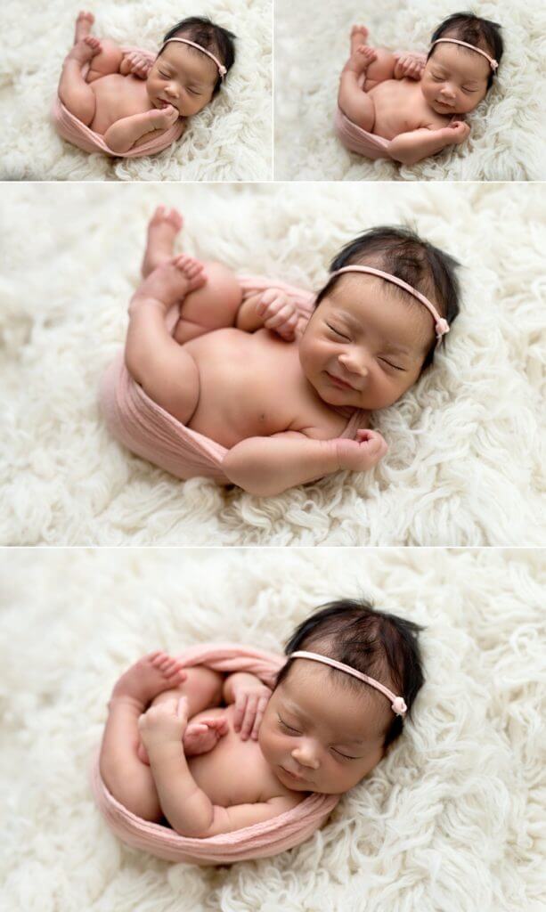 angela beransky photography san diego newborn baby photographer newborn baby on the flokati wrapped